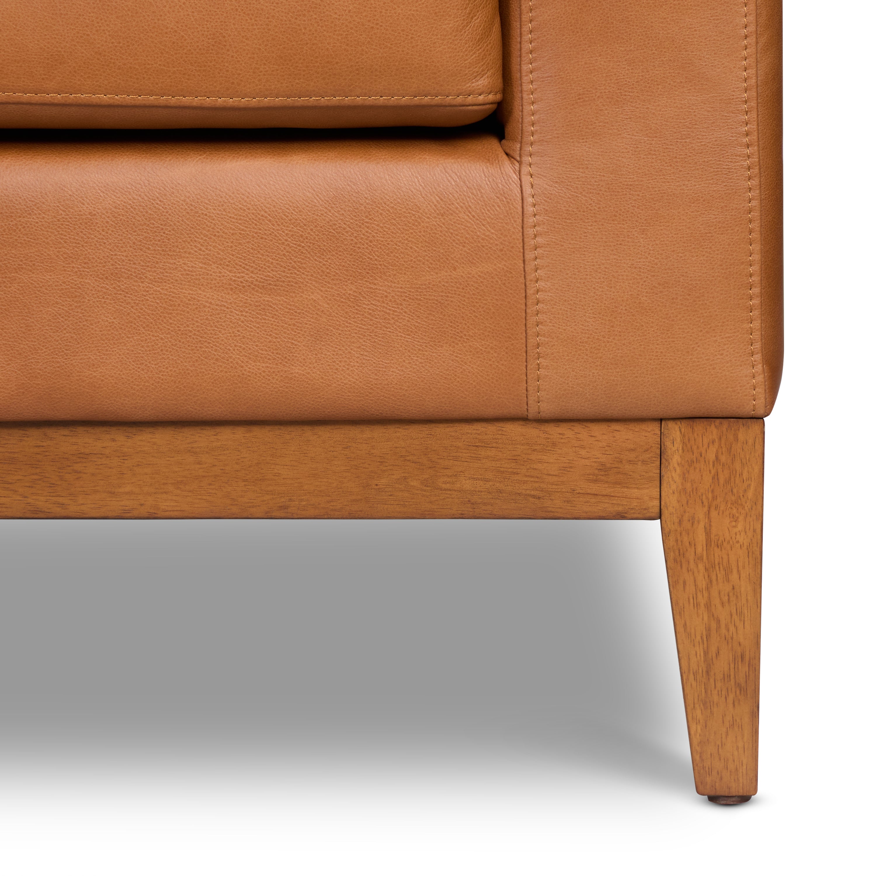Fauteuil en cuir | Tan