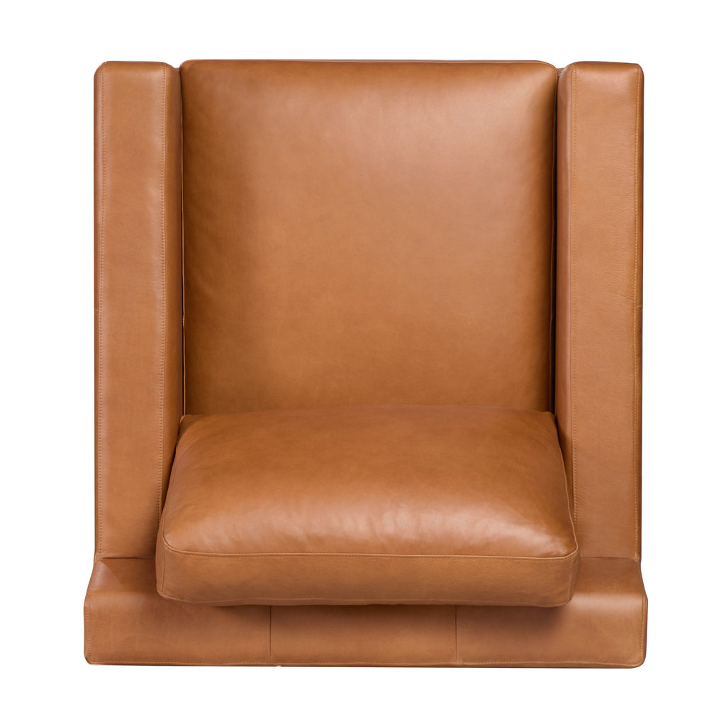 Fauteuil en cuir | Tan