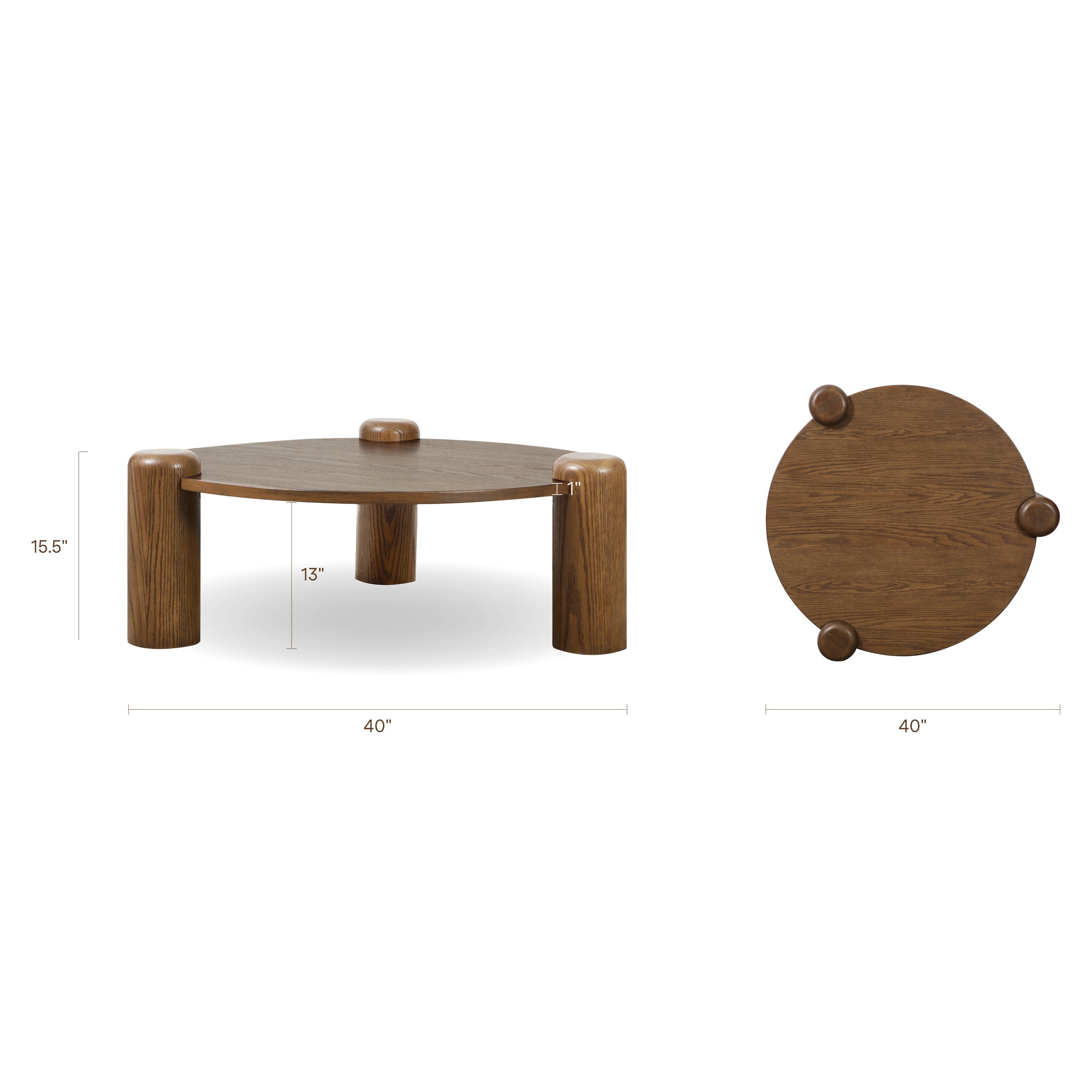 Table basse 39.4 | Marron Toundra