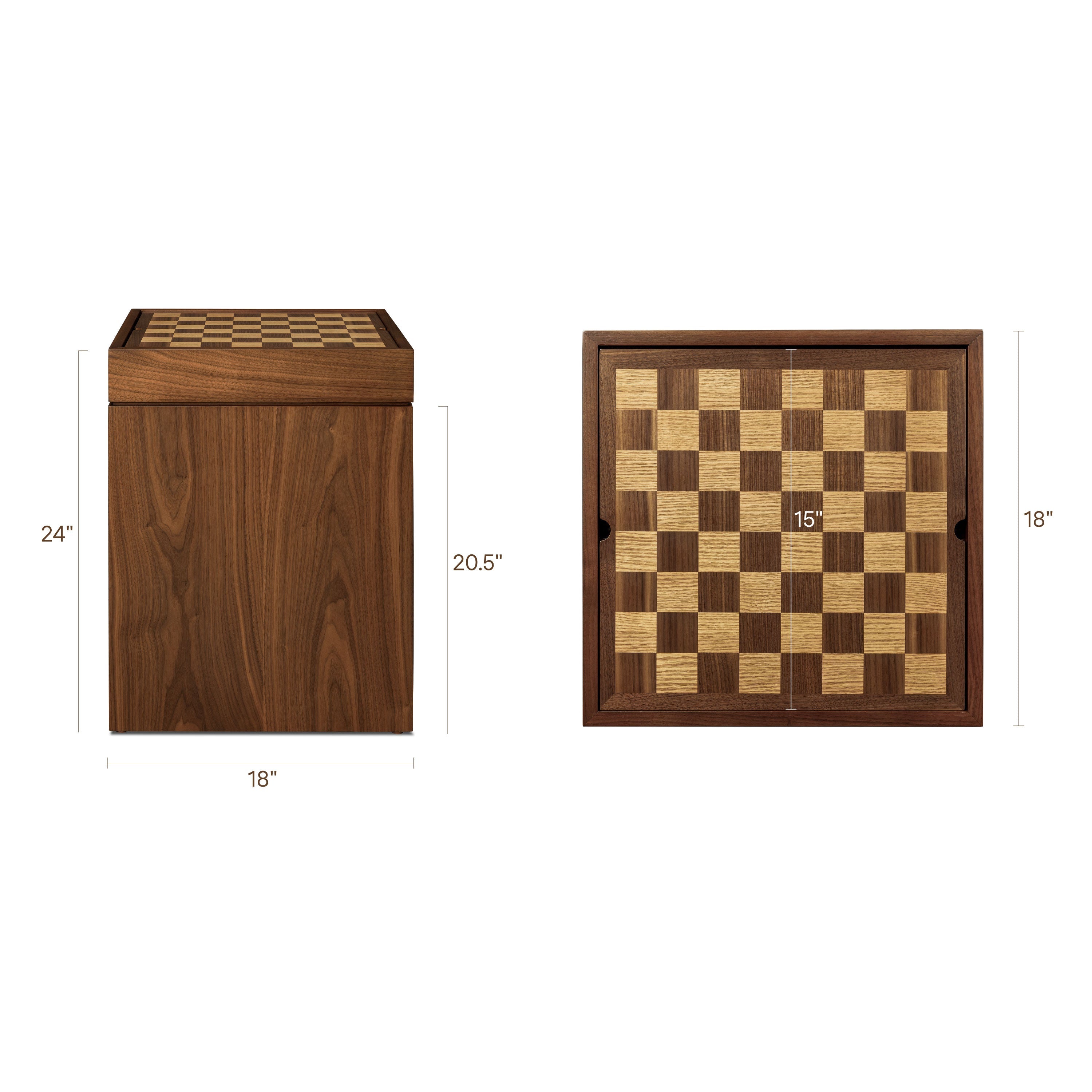 Table de jeux | Noyer