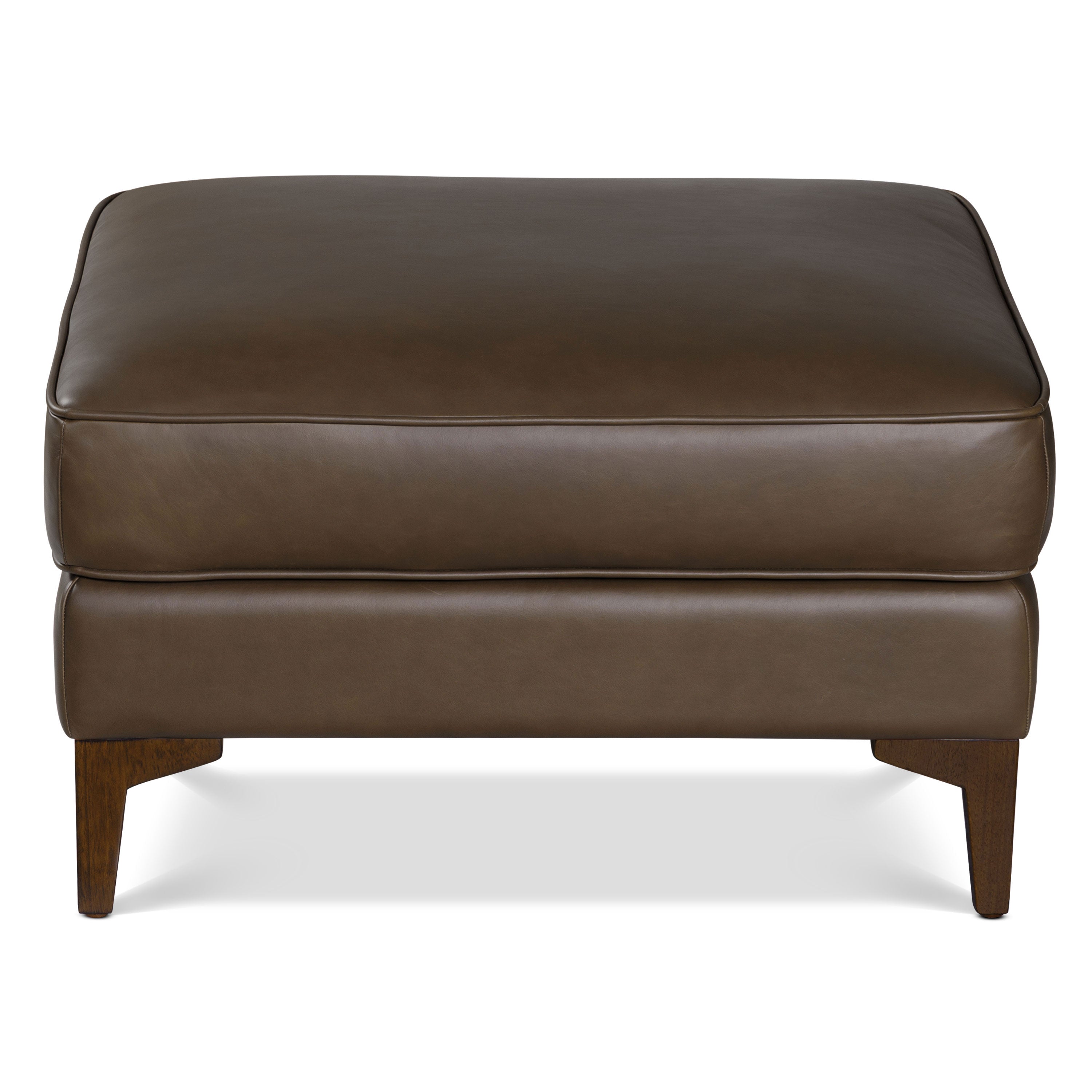 Pouf ottoman en cuir 2.0 | Marron cacao