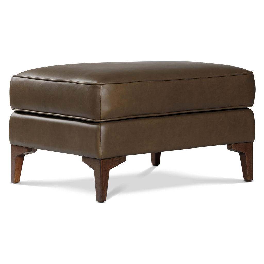 Pouf ottoman en cuir 2.0 | Marron cacao