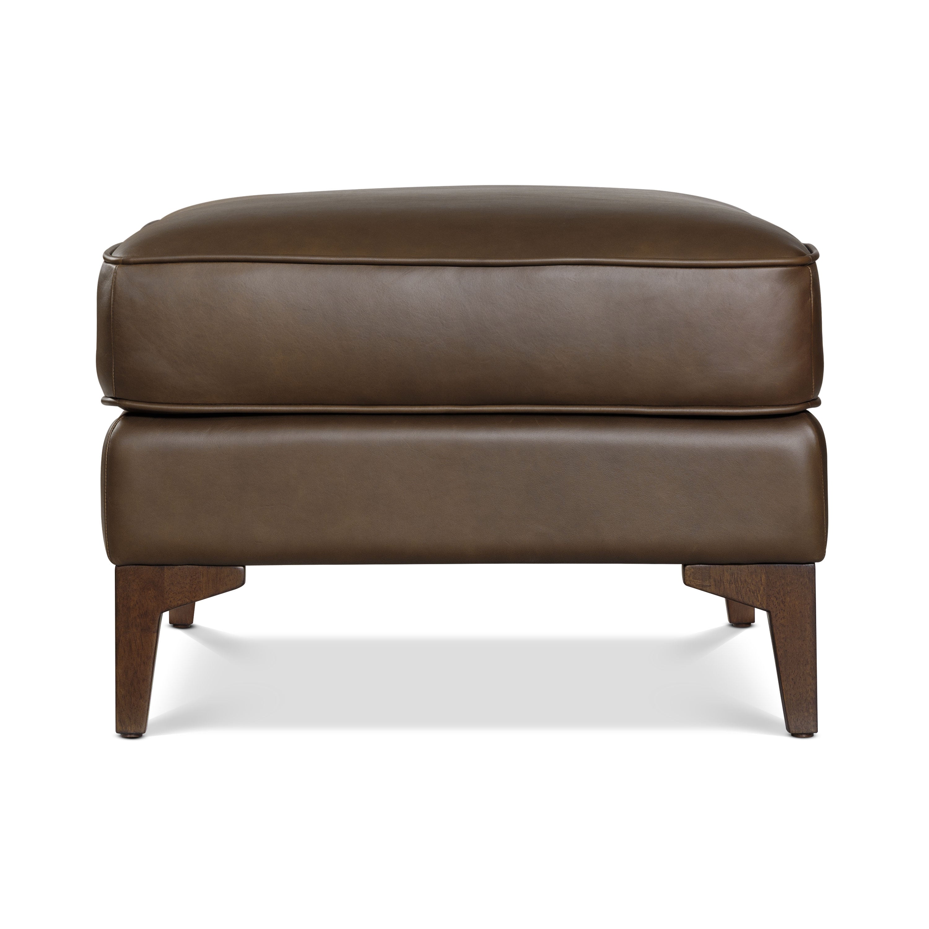 Pouf ottoman en cuir 2.0 | Marron cacao