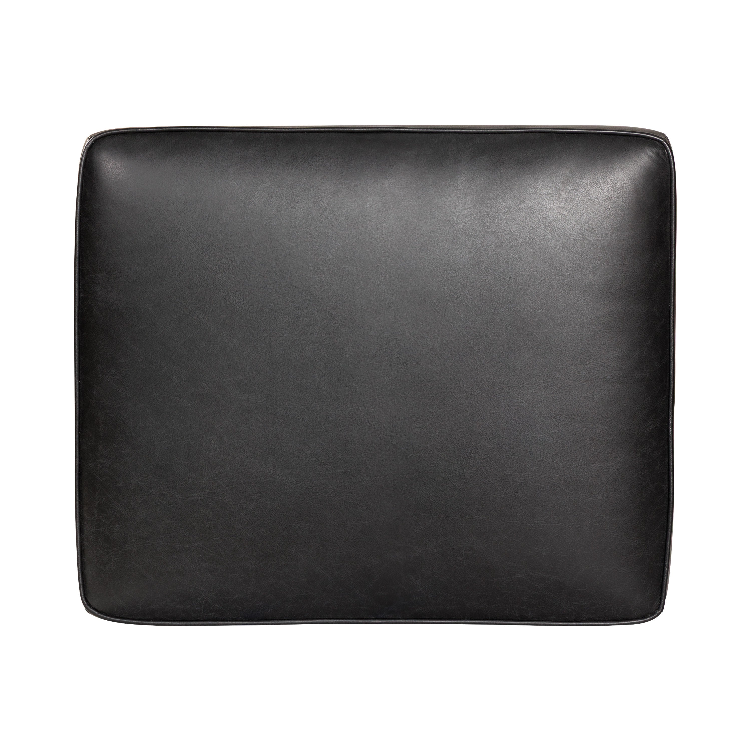 Pouf en cuir 2.0 | Noir onyx