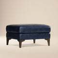 Pouf en cuir 2.0 | Bleu nuit