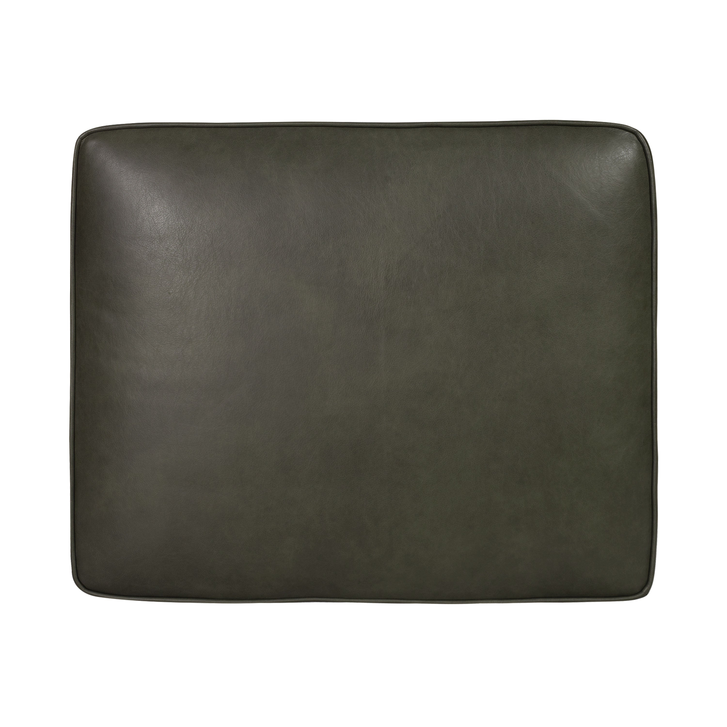 Pouf en cuir 2.0 | Vert olivine