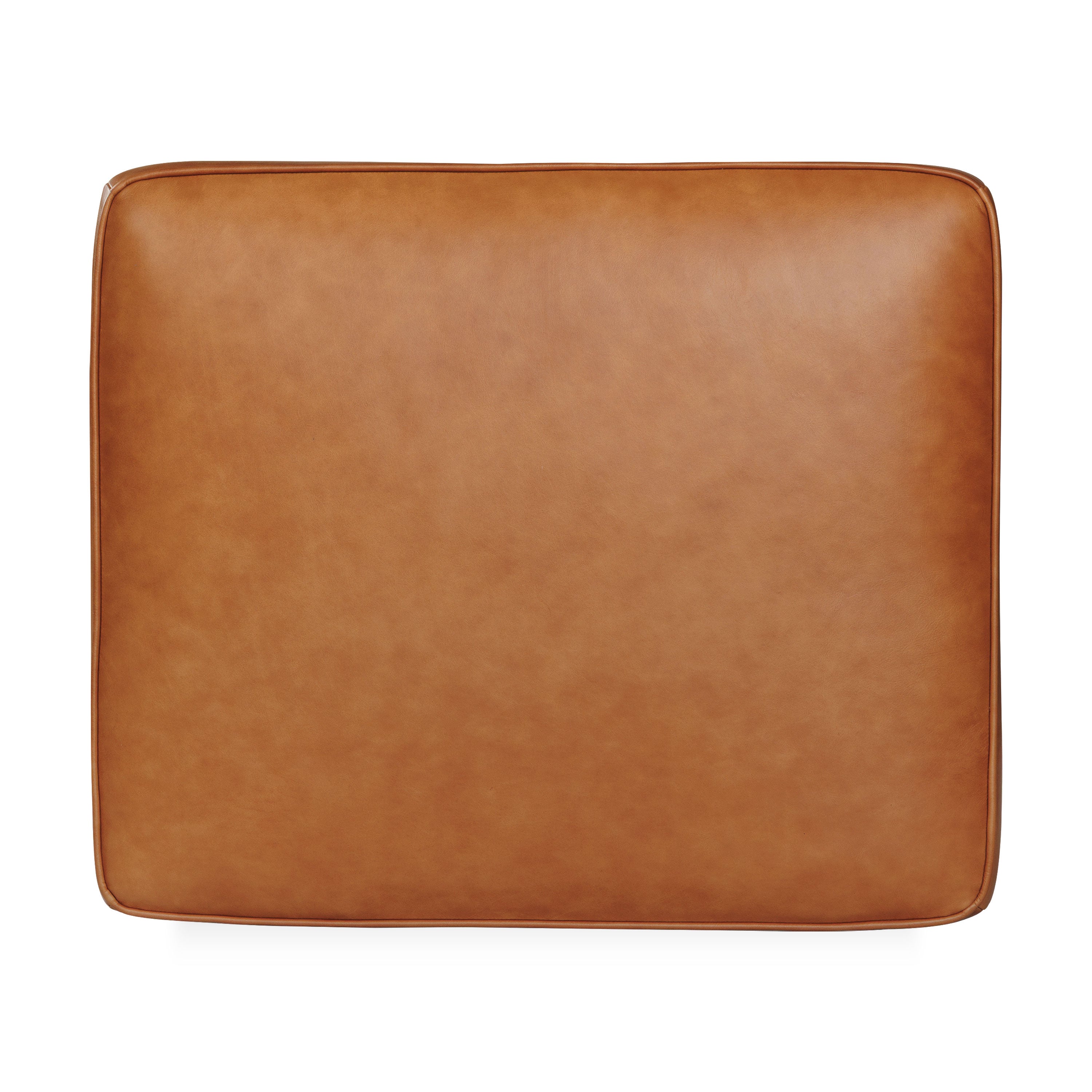 Pouf en cuir 2.0 | Tan cognac