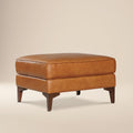 Pouf en cuir 2.0 | Tan cognac