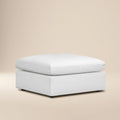 Pouf modulaire déhoussable | Coton blanc
