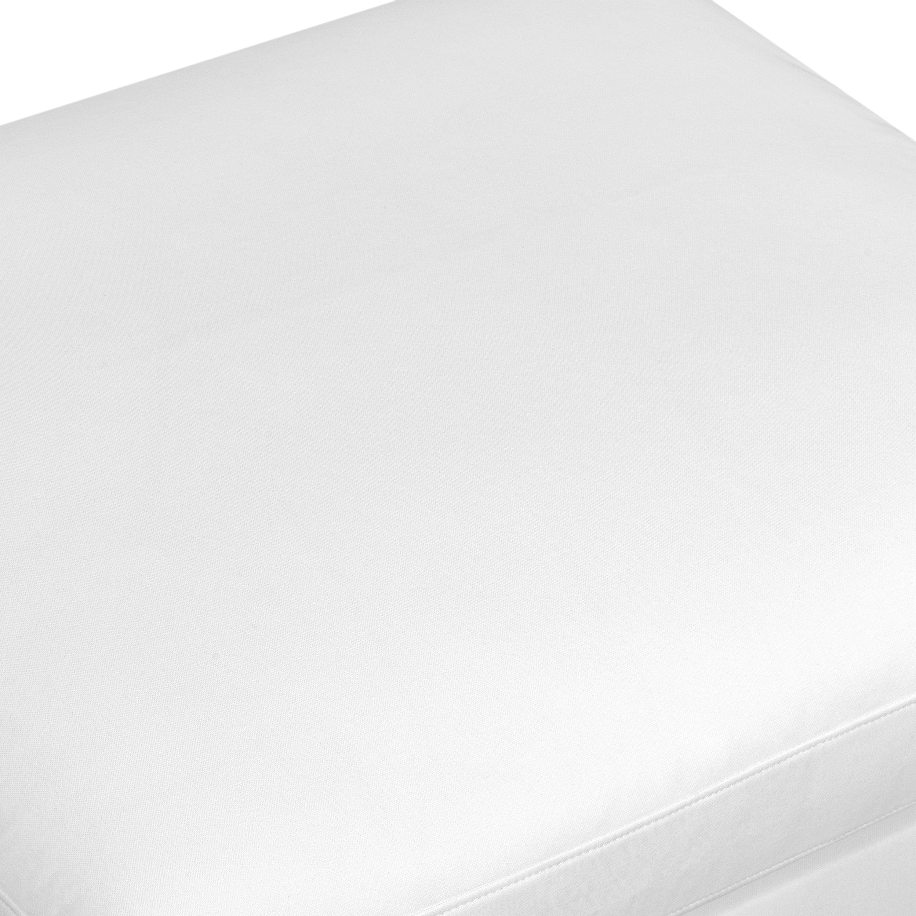 Pouf modulaire déhoussable | Coton blanc