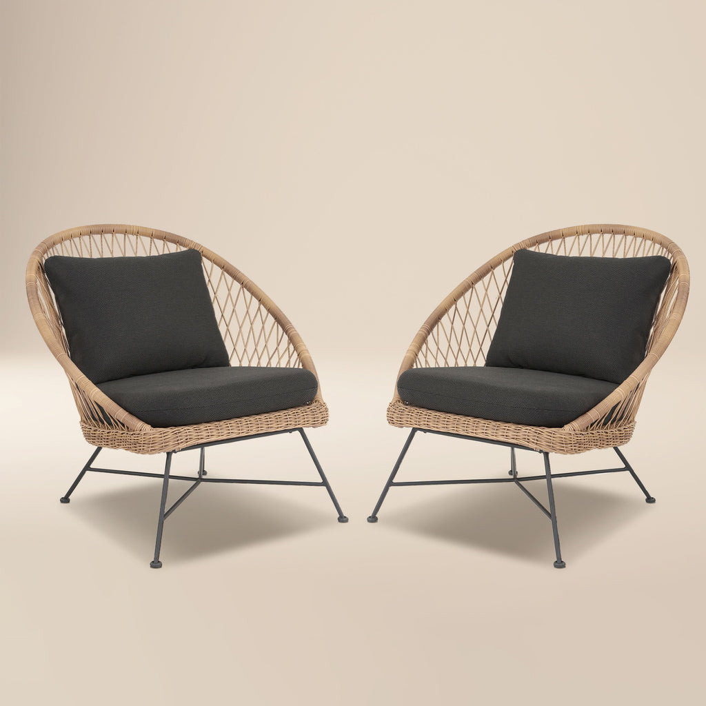 Chaise longue intérieure/extérieure | Gris moyen