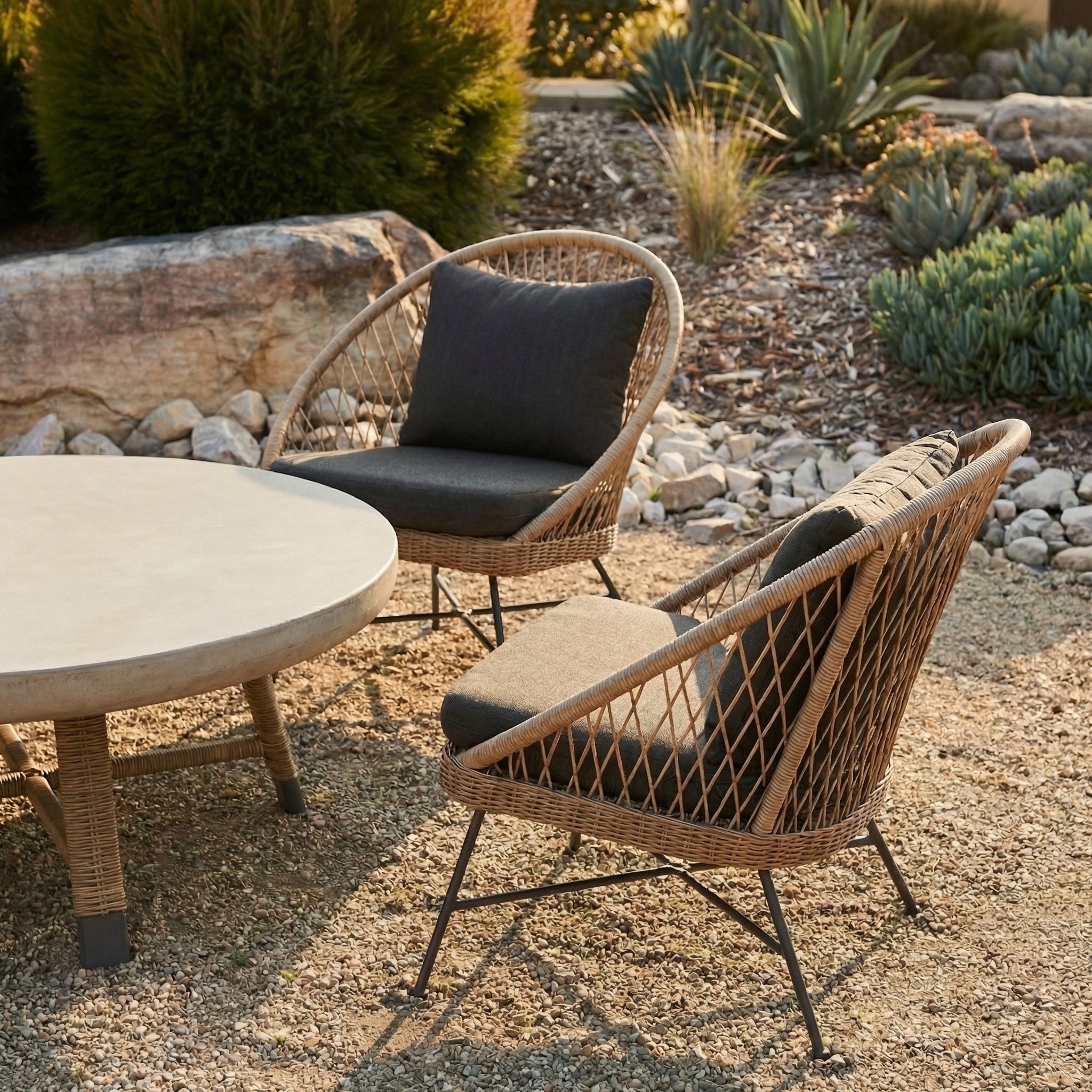 Chaise longue intérieure/extérieure | Gris moyen