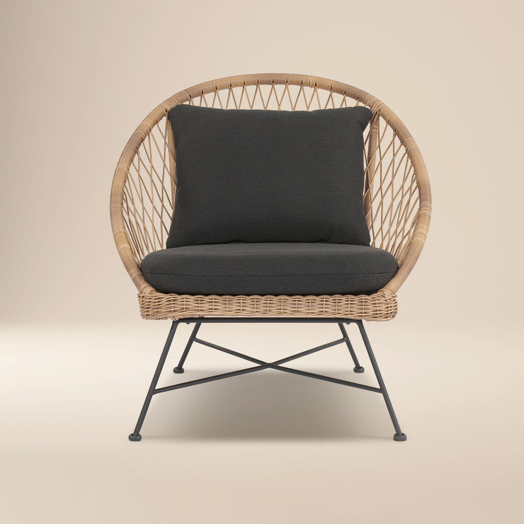 Chaise longue intérieure/extérieure | Gris moyen