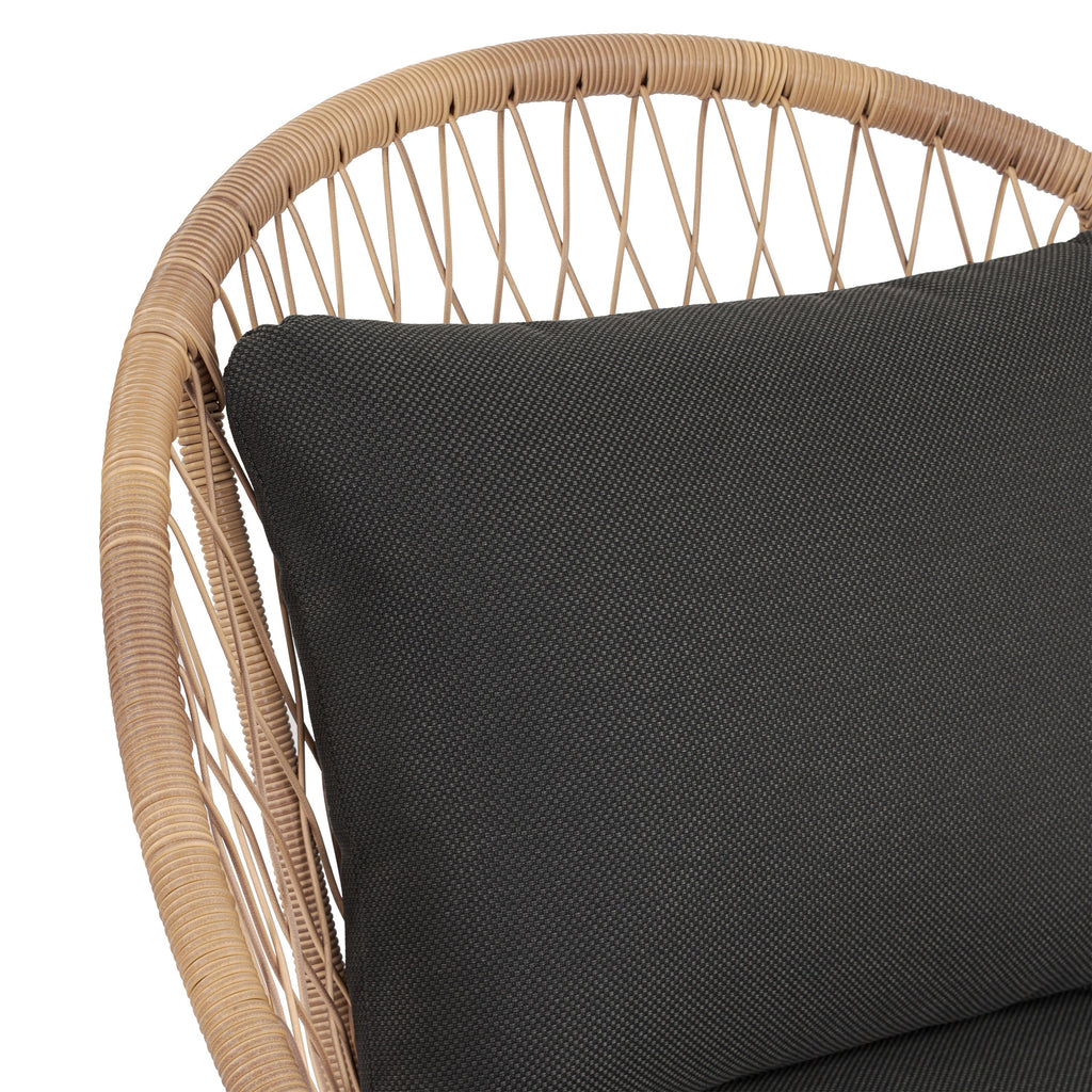 Chaise longue intérieure/extérieure | Gris moyen