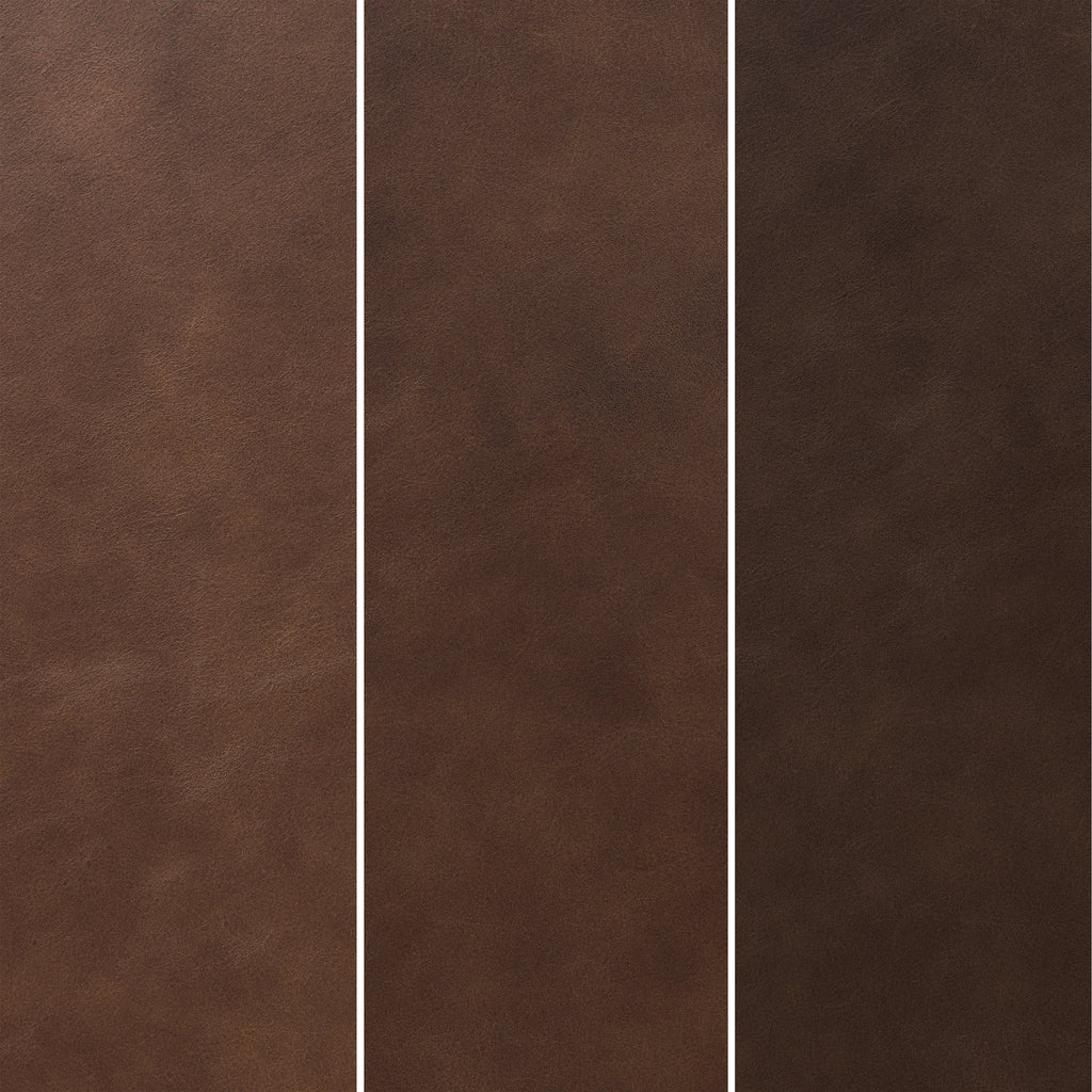Pouf en cuir | Marron cacao