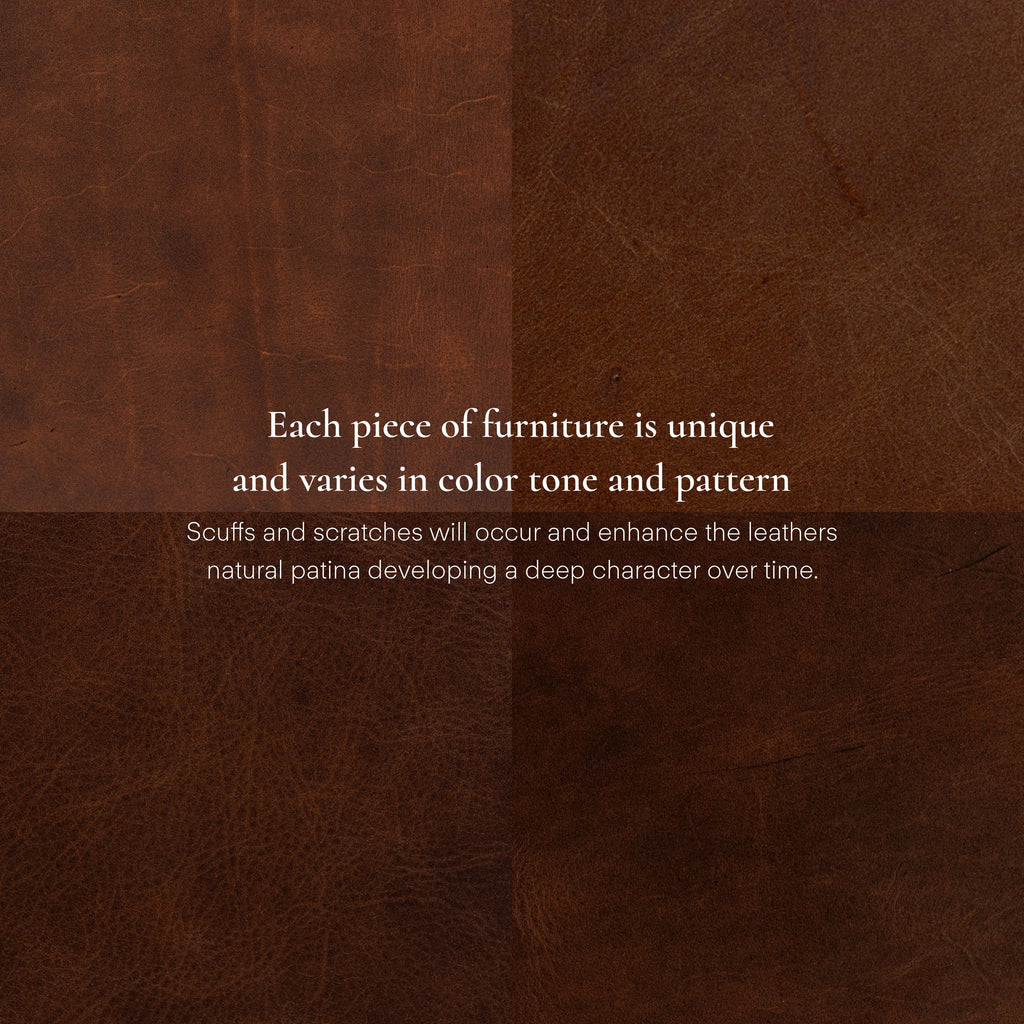 Fauteuil en cuir | Marron Oscuro