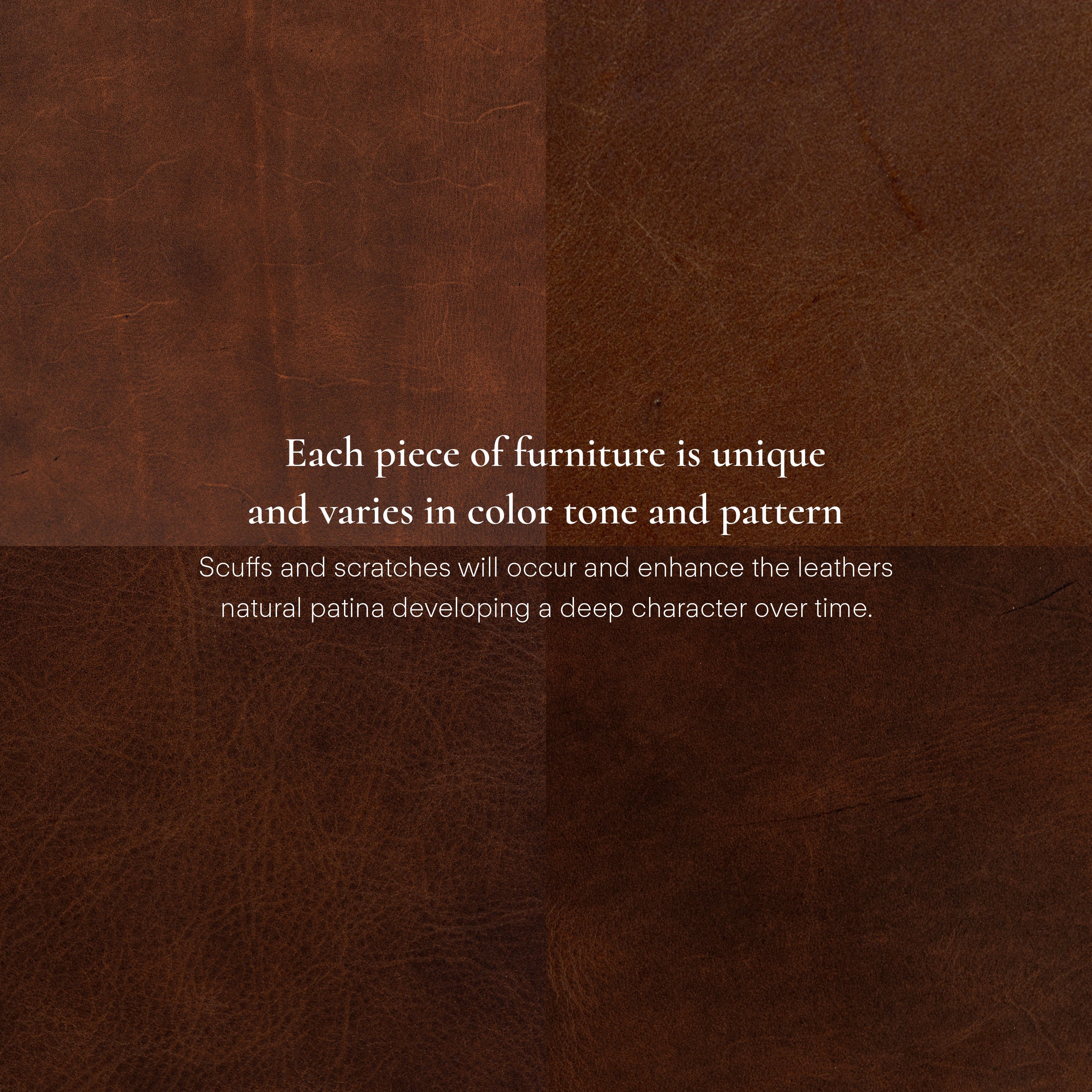 Fauteuil en cuir | Marron Oscuro